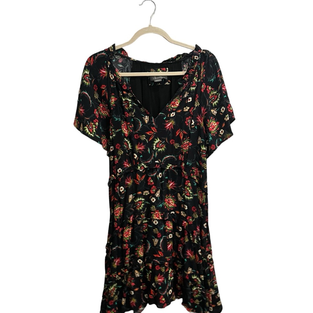2 Anthropologie Robin Tiered Ruffle Mini Dresses
